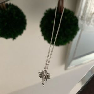 Diamond Cross Necklace White Gold